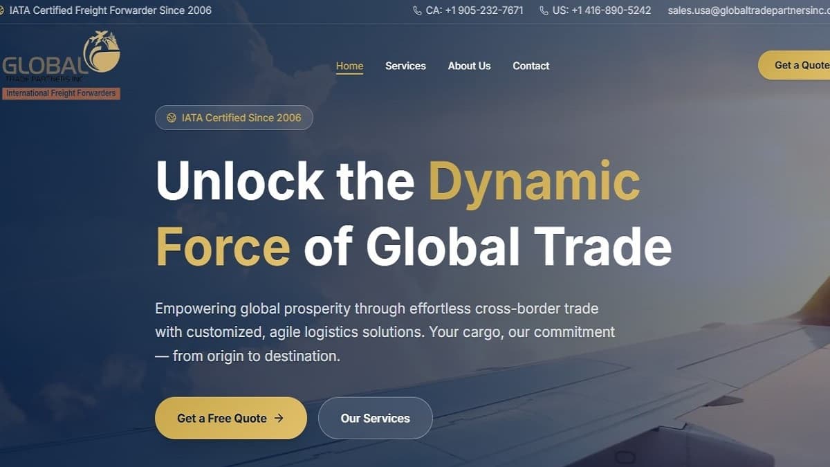 Global Trade Partners website preview